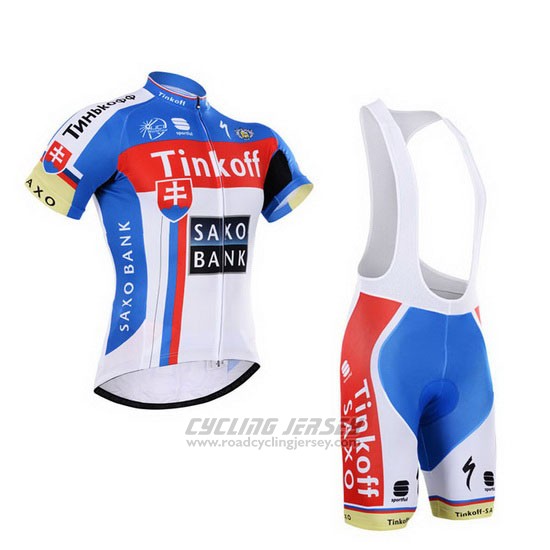 2015 Cycling Jersey Tinkoff Saxo Bank Champion Slovakia Short Sleeve and Bib Short